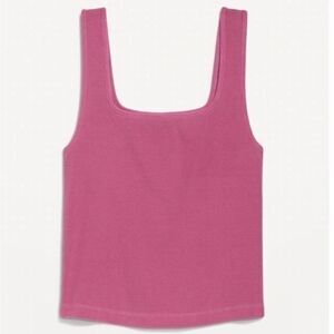 NWT Old Navy Cropped Rib-Knit Tank Top – Medium, Sleek & Chic